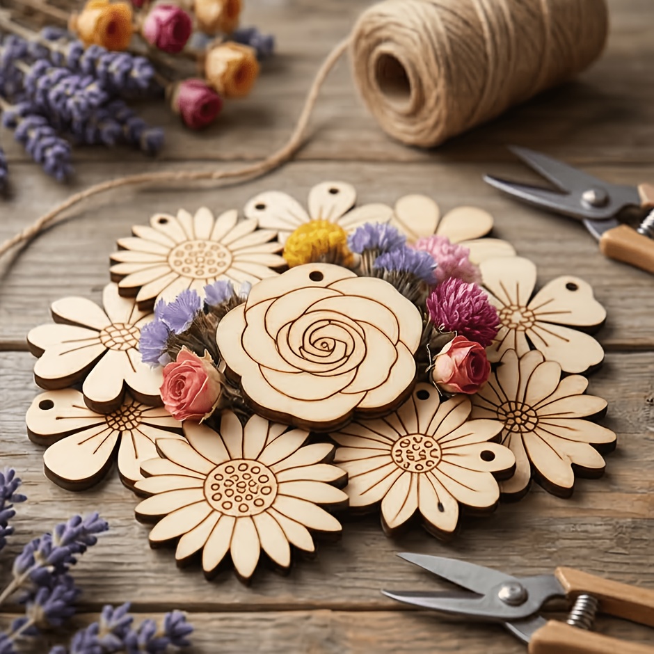 Easter Craft Embellishment Set - Conjunto de 50 Peças de Fatias