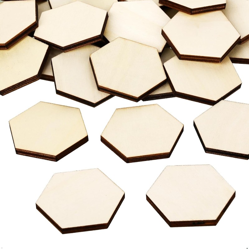 Craft Embellishment - 50 peças 4cm peças hexagonais de