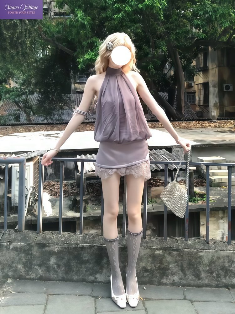 Conjunto Feminino Doce Lolita  - Lace Ribbon Trim avaliação e preço