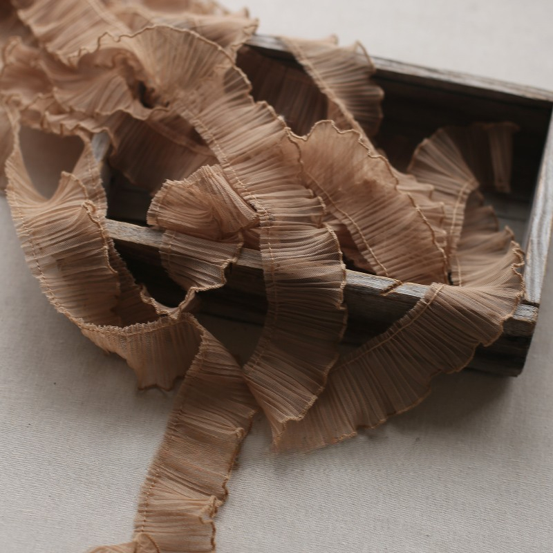 Tecido de renda plissado de ma - Fringe Ribbon Sewing avaliação e preço