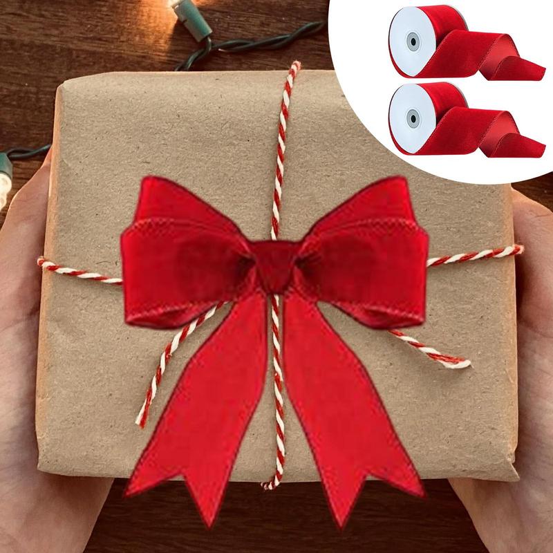 2 rolos de embalagem com fio v - Velvet Ribbon Roll avaliação e preço