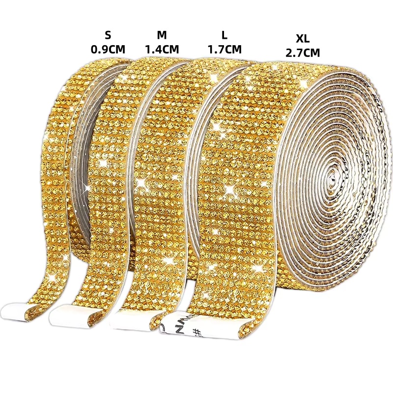 1 jarda auto adesivo strass ad - Hotfix Rhinestone Sheet avaliação e preço