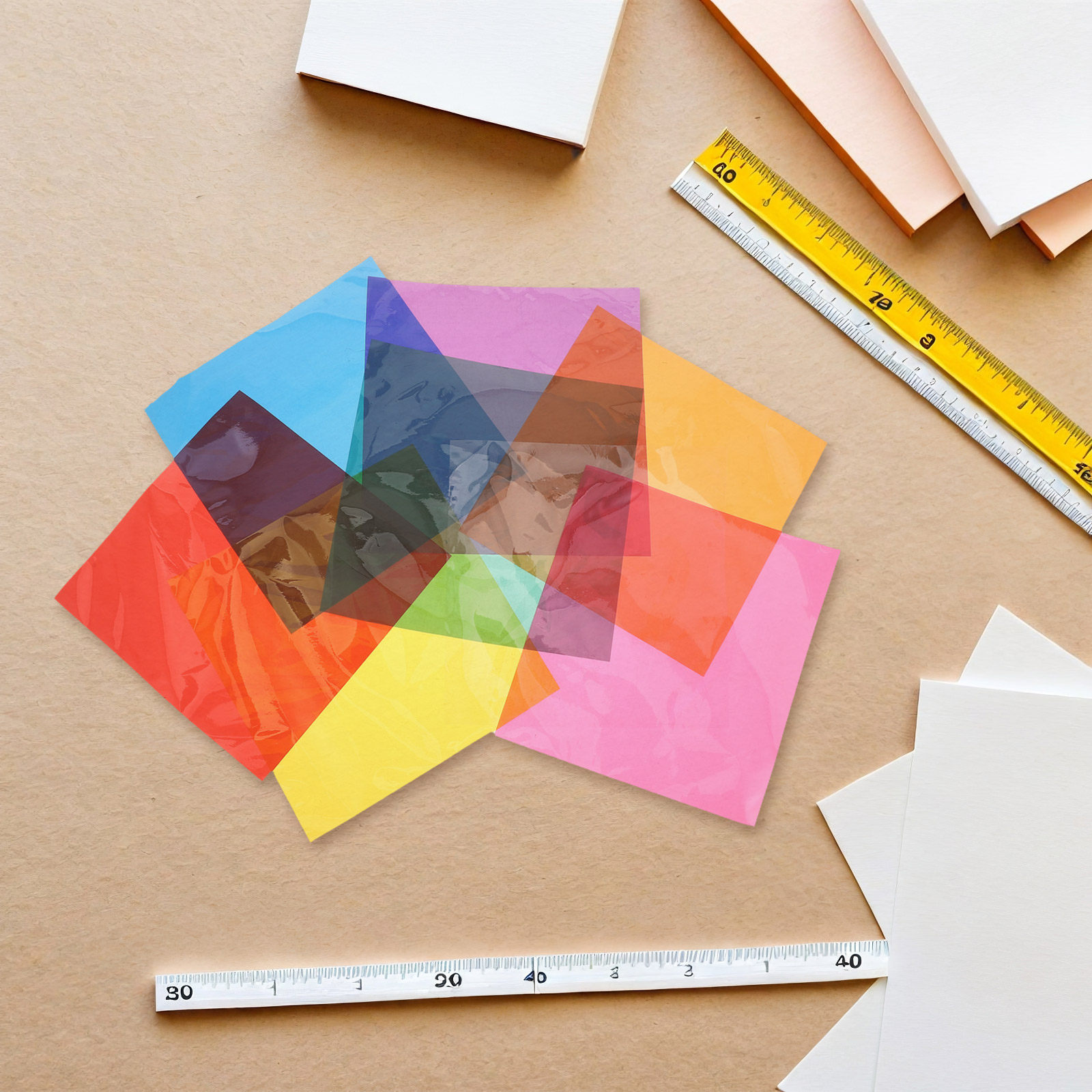 90 Folhas de Papel Celofane Co - Craft Embellishment avaliação e preço