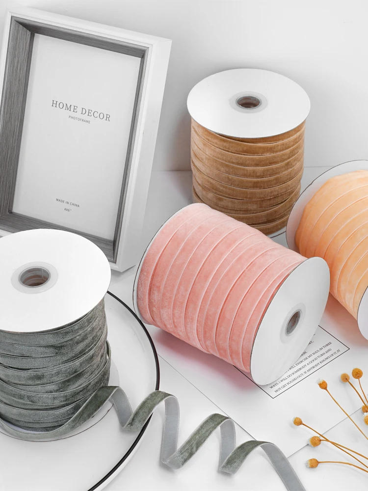 Velvet Ribbon Roll com carrete - Velvet Ribbon Roll avaliação e preço