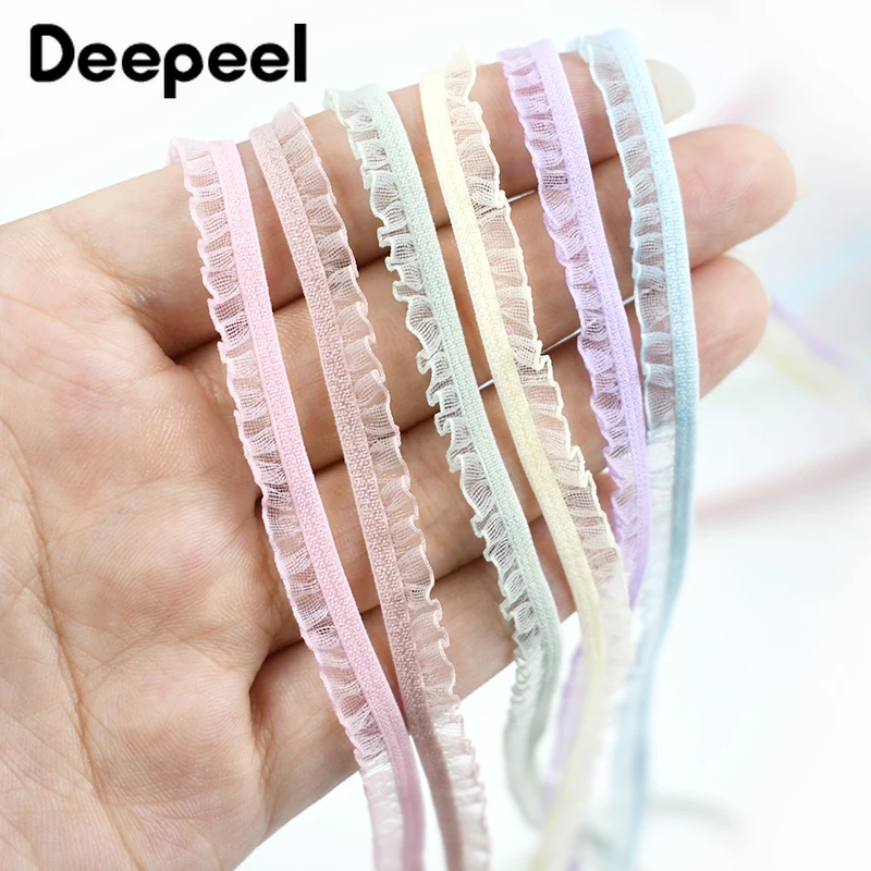 10/20/45m 6mm faixas elásticas - Lace Ribbon Trim avaliação e preço