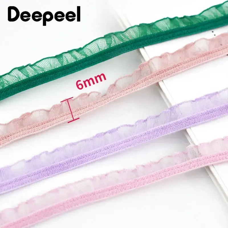 10/20/45m 6mm faixas elásticas - Lace Ribbon Trim avaliação e preço