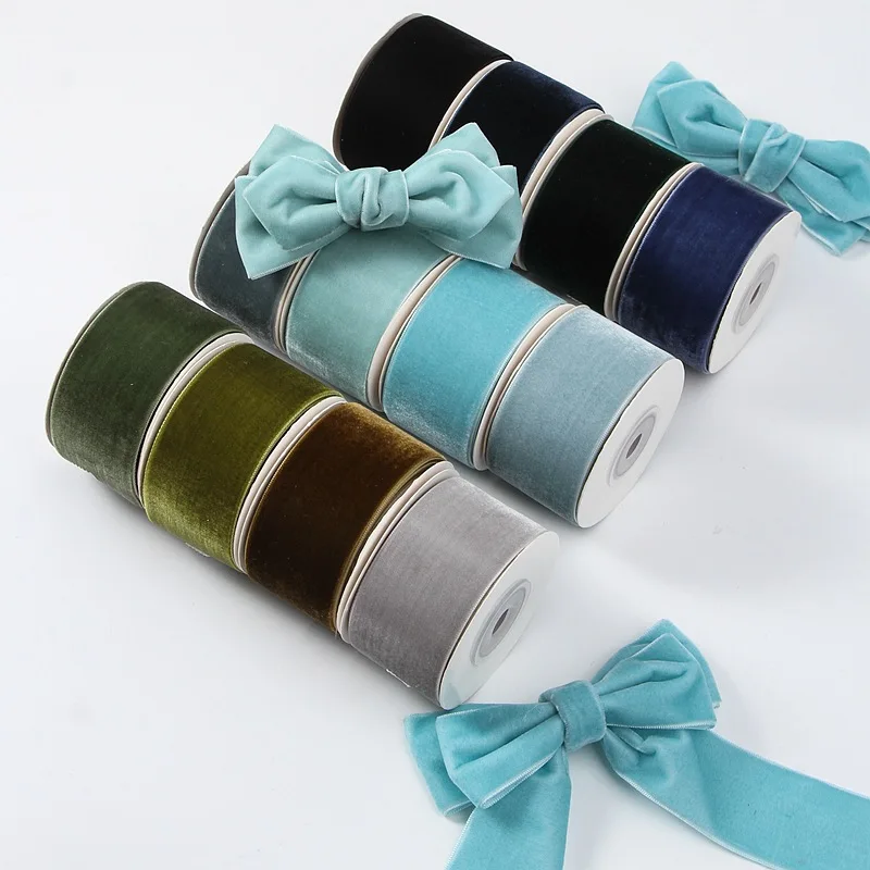 Clássico 5 jardas 6mm-38mm fit - Velvet Ribbon Roll avaliação e preço
