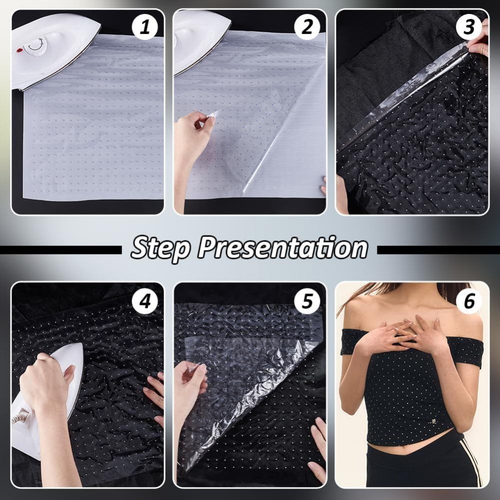 6 Folhas de Strass Hotfix com  - Hotfix Rhinestone Sheet avaliação e preço