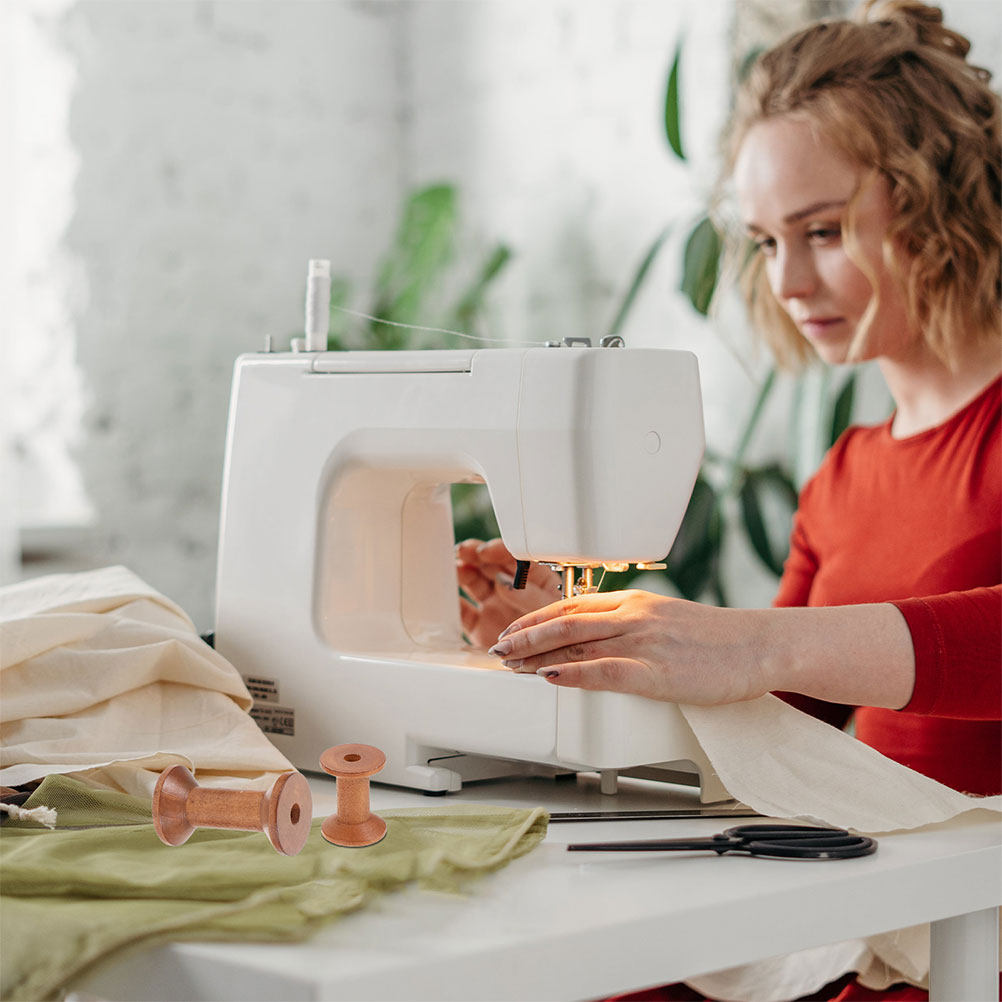 7 Peças de Bobinas de Madeira  - Embroidery Craft avaliação e preço