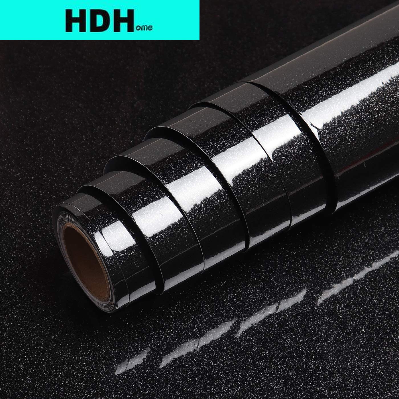 Glitter Black Contact Paper pa - Glitter Vinyl Roll avaliação e preço