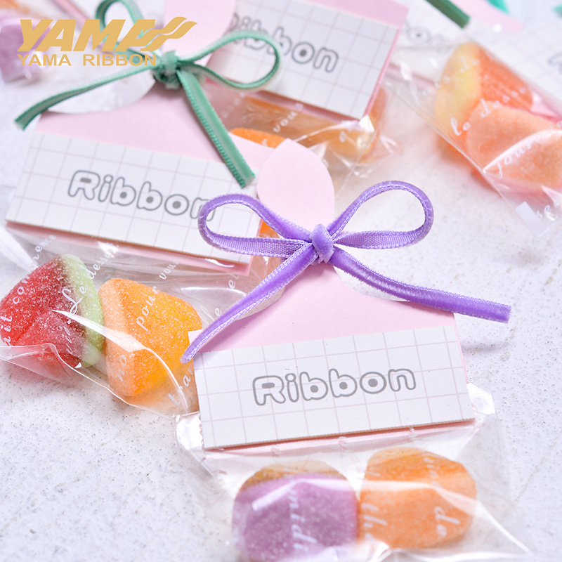 YAMA-Monochrome Velvet Ribbon, - Velvet Ribbon Roll avaliação e preço