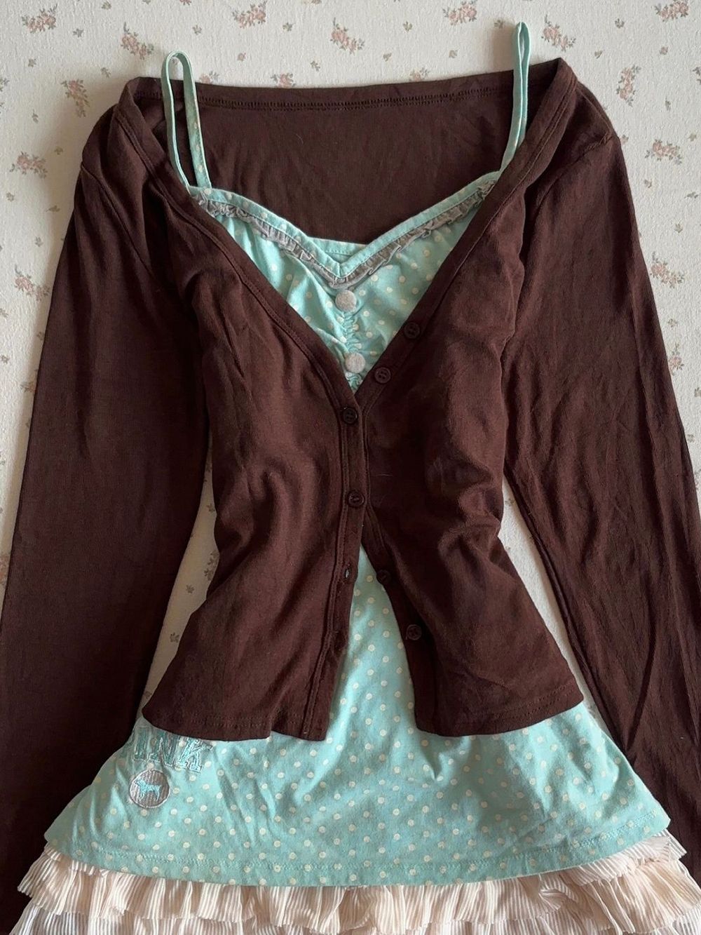 Conjunto de Vestido Camisola V - Elastic Lace Trim avaliação e preço