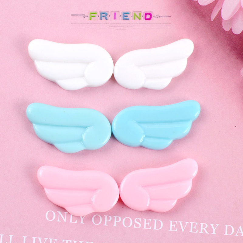 Asas de anjo fofas de resina c - Embellishments For Scrapbooking avaliação e preço