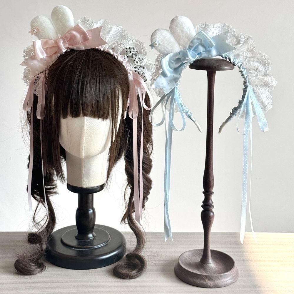 Nova Tiara de Orelhas de Coelh - Lace Ribbon Trim avaliação e preço