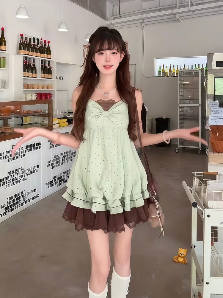 Vestido Mini Feminino Coquette - Elastic Lace Trim avaliação e preço